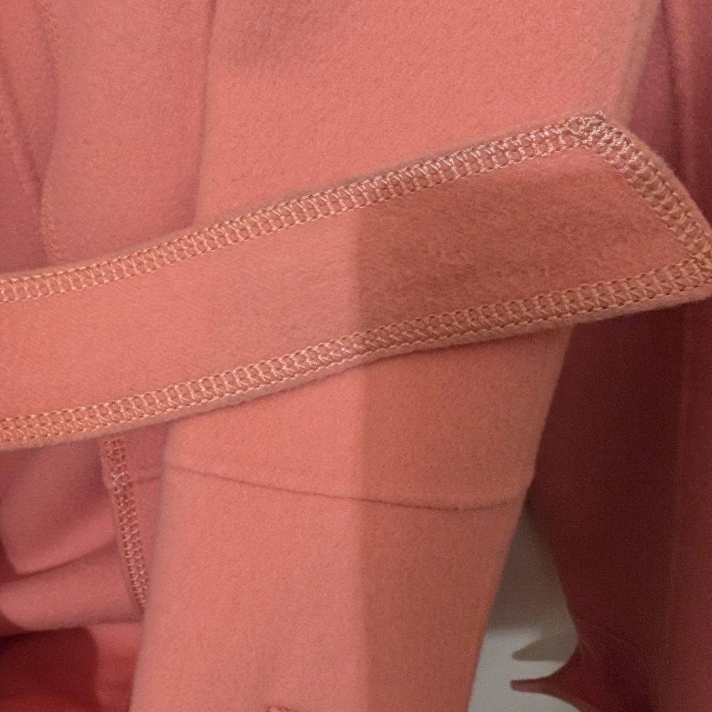 Ellen Tracy Coral Wool Blend Tie Coat Size S - Picture 7 of 10
